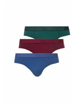 Schlussverkauf 😉 Wäsche Doreanse 3er Set Slip In Bordeaux/navy/grün Günstig Kaufen 😉