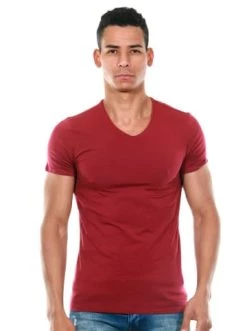 Rabatt ✔️ Shirts & Longsleeves Doreanse T-Shirt In Bordeaux Günstig Kaufen 👏 -Angebote doreanse Store doreanse t shirt in bordeaux 3