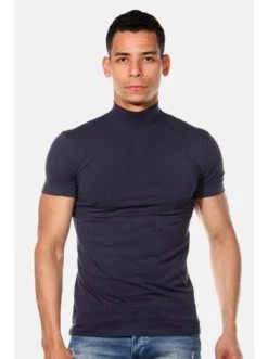 Bester Verkauf 🔥 Shirts & Longsleeves Doreanse T-Shirt Mit Stehkragen In Navy Günstig Kaufen 👏