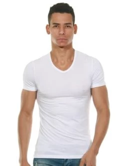 Besorgen 👏 Shirts & Longsleeves Doreanse T-Shirt V-Ausschnitt In Weiss Günstig Kaufen 😀 -Angebote doreanse Store doreanse t shirt v ausschnitt in weiss 8